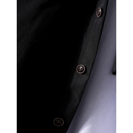 Stylish Collage Chest Pocket Plaid Pattern Casual Long Sleeve Button Up Shirt, Men's Clothes For Spring Summer Fall Outdoor